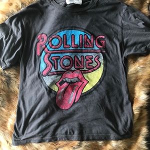 🌿Free People + Daydreamer Rolling Stones Band Tee
